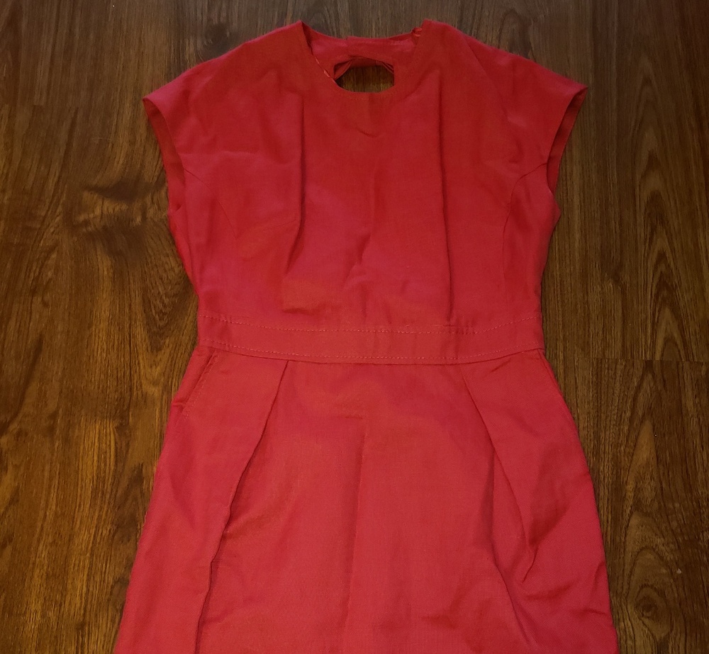 Penelope & Monica Cruz Linen Red Dress SZ LG